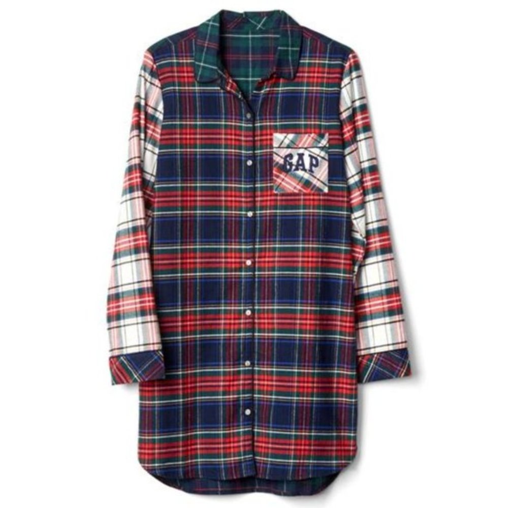 Gap Pendleton Flannel Nightgown Pajamas Medium